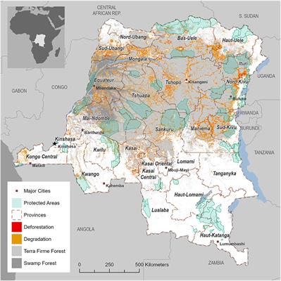 Proximate Causes of Forest Degradation in the Democratic Republic of the Congo Vary in Space and Time